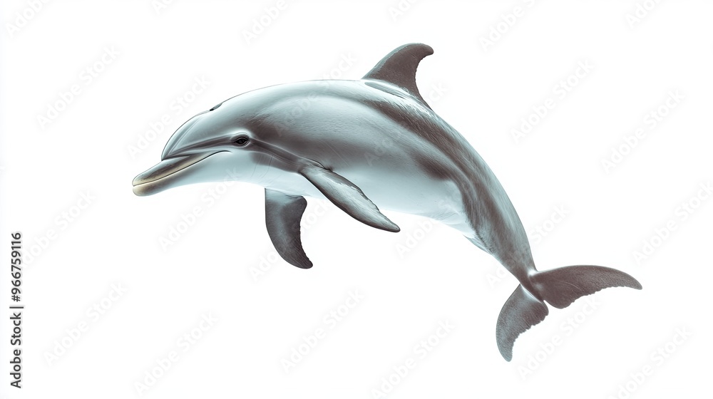 Obraz premium Dolphin isolated on white background