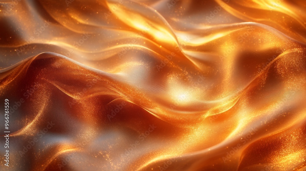 Obraz premium Abstract Gold Fabric with Shimmering Texture