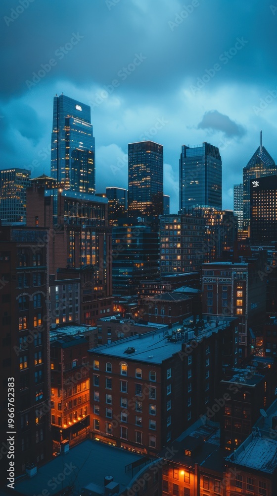 Obraz premium Cityscape at Dusk.
