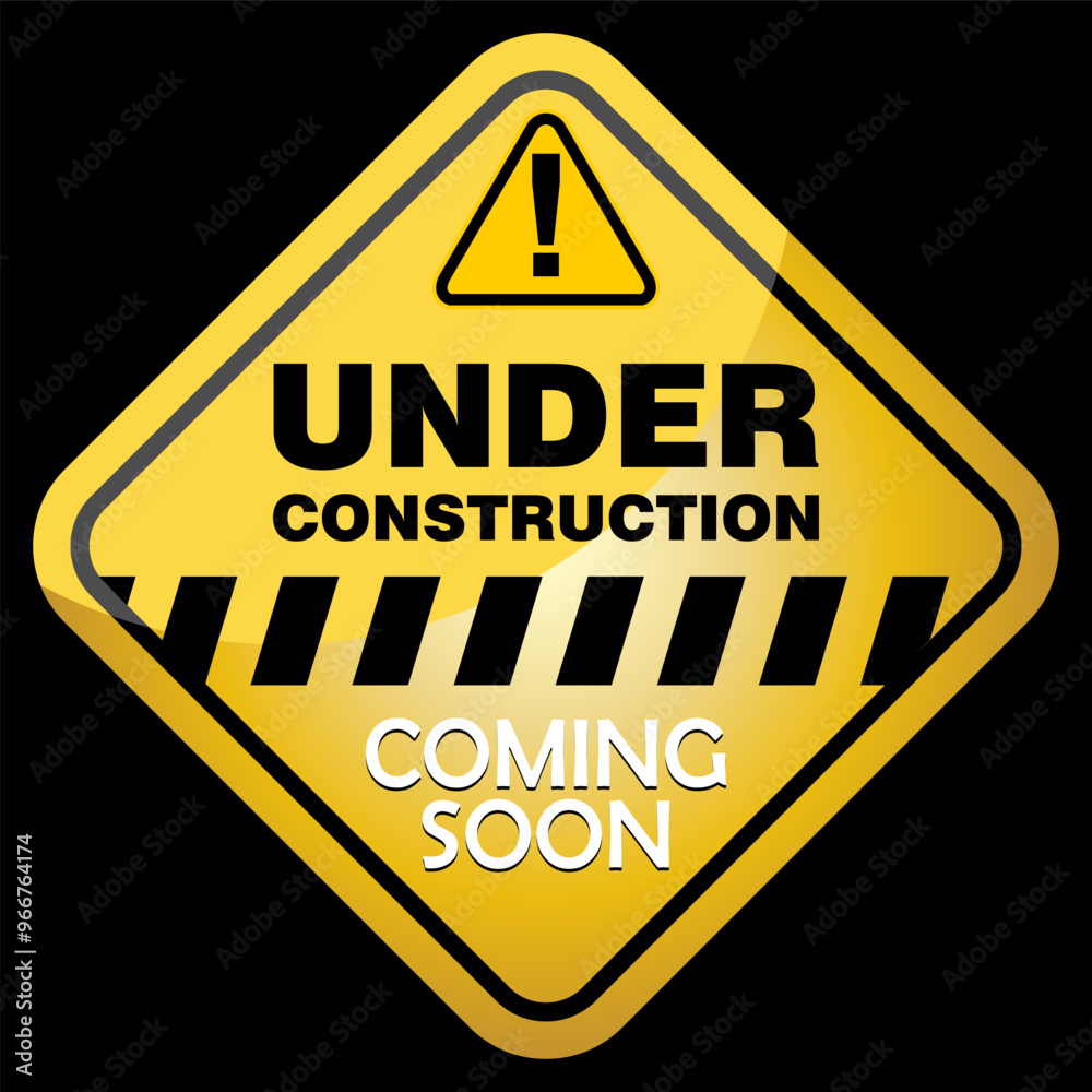 Under construction, coming soon, sign vector Under construction, coming soon, sign vector