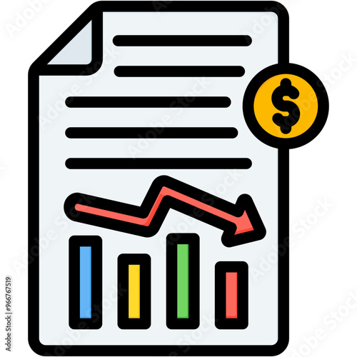 Economic Contraction Icon