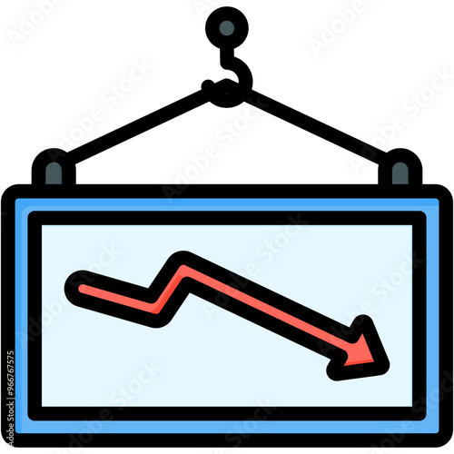 Reduced Export Levels Icon