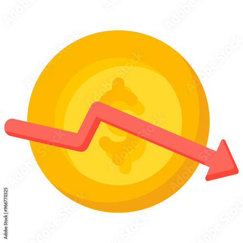 Declining Value Icon