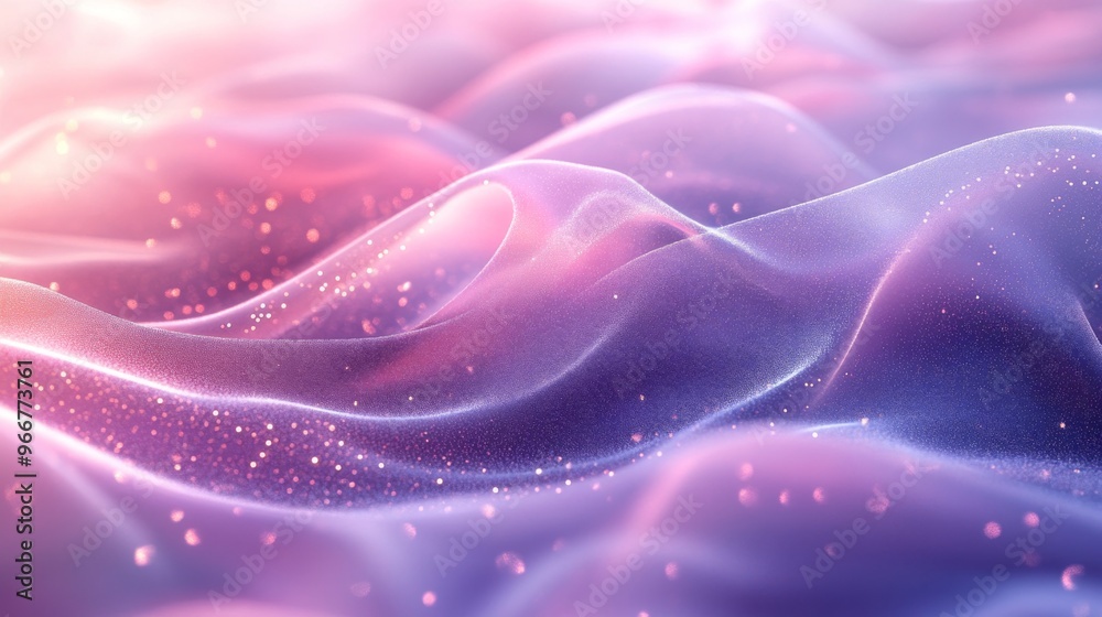 Abstract Purple and Pink Wavy Fabric with Glitter Abstract Purple and Pink Wavy Fabric with Glitter