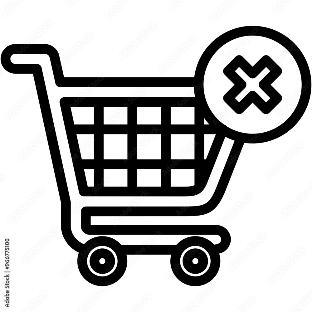 Empty Shopping Cart Icon Empty Shopping Cart Icon