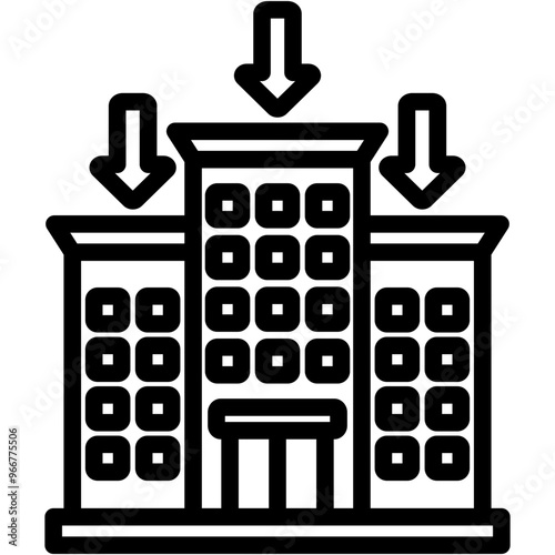 Business Downsizing Icon