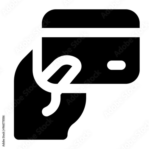 debit card icon for illustration