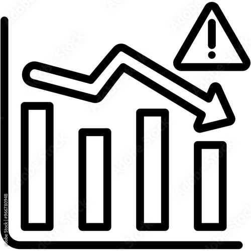 Stock Market Crash Icon