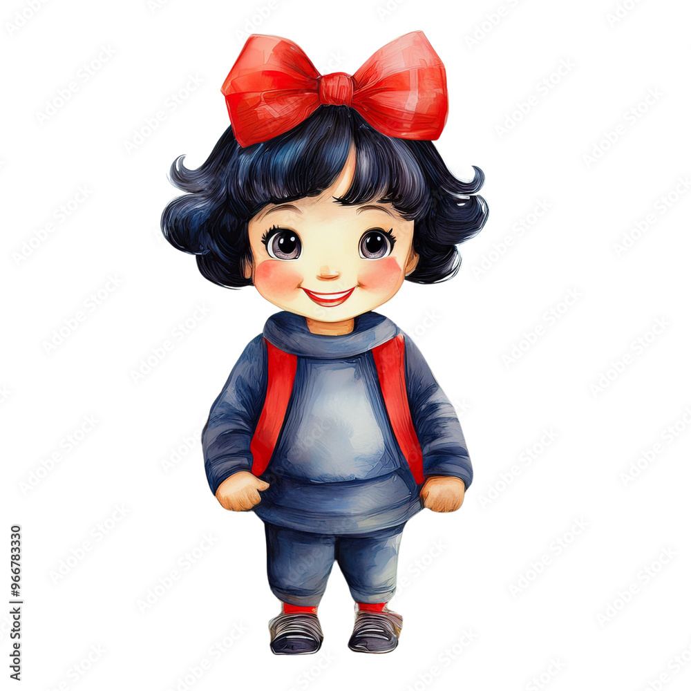Child clown isolated on white Child clown isolated on white