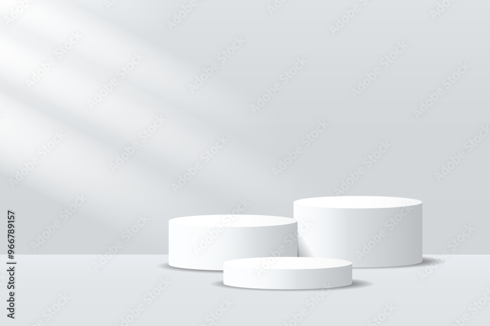 3D product Minimal display stand, white circle on gray background. Abstract geometric shapes in a simple design. Fashion stage mockup scene. Studio product display stand. Product advertising stand 3D product Minimal display stand, white circle on gray background. Abstract geometric shapes in a simple design. Fashion stage mockup scene. Studio product display stand. Product advertising stand