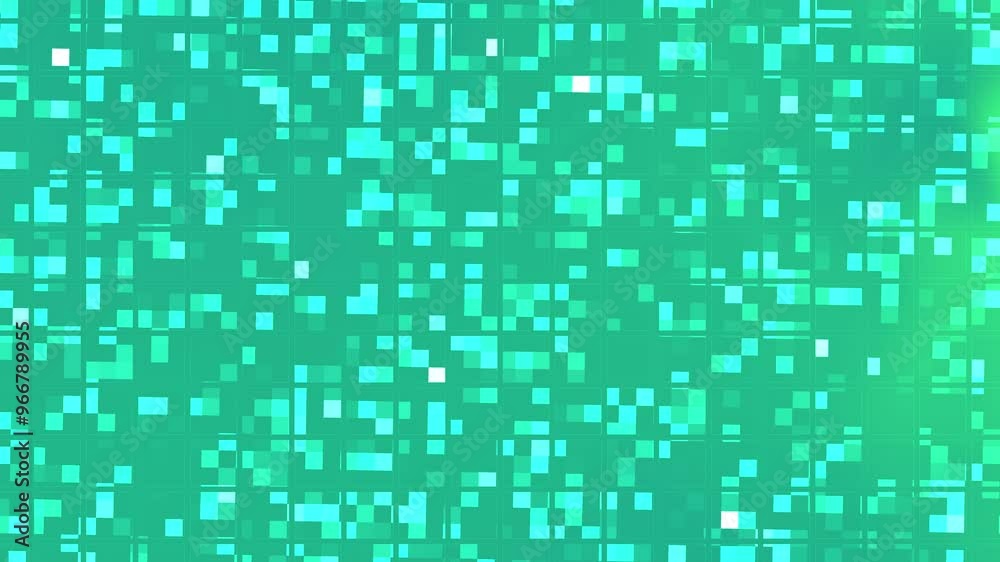 Green Pixel Grid Animation Background Loop. Green Pixel Grid Animation Background Loop.