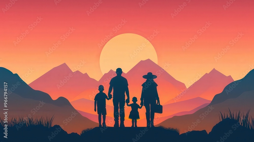 Family taking a scenic road trip, enjoying the journey and landscapes Happy family, Road trip, exploration Family taking a scenic road trip, enjoying the journey and landscapes Happy family, Road trip, exploration