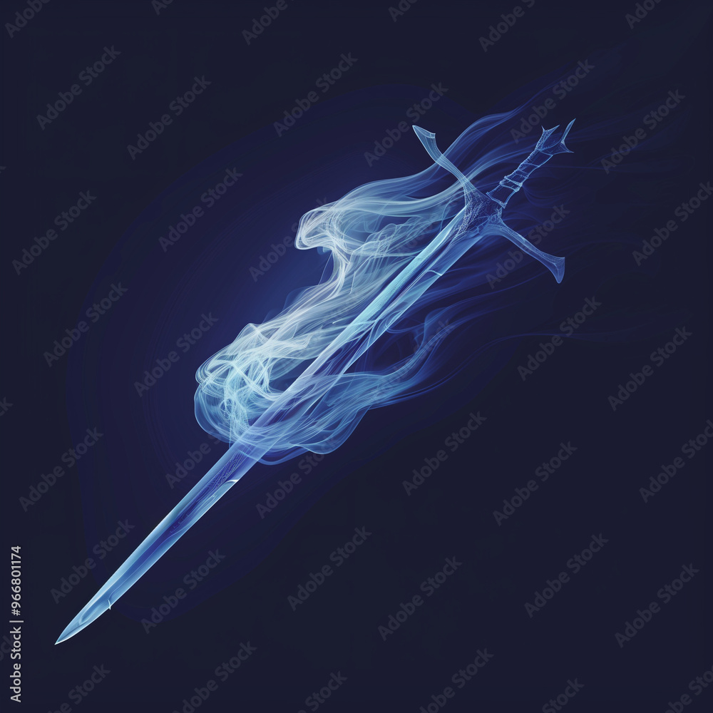 Enchanted Sword with Ethereal Blue Aura
Enchanted Sword with Ethereal Blue Aura
