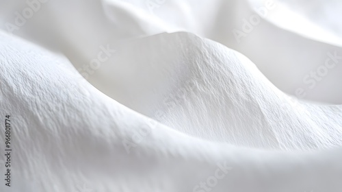 White paper texture in close-up detail, showing the softness and subtle variations in light reflection photo