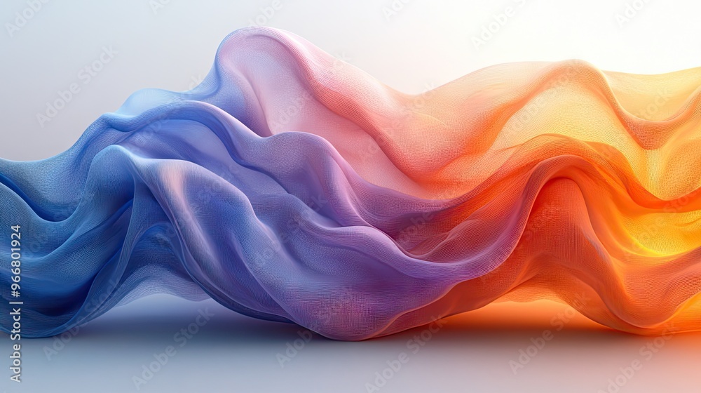 Abstract Colorful Fabric Waves Abstract Colorful Fabric Waves