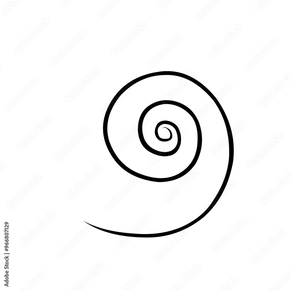 Spiral Swirl Thin Line Spiral Swirl Thin Line