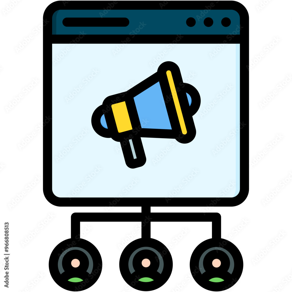 Fototapeta premium Reach Icon