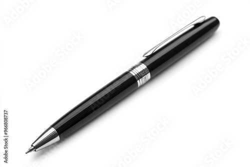 Black pen isolated in white background with generative ai