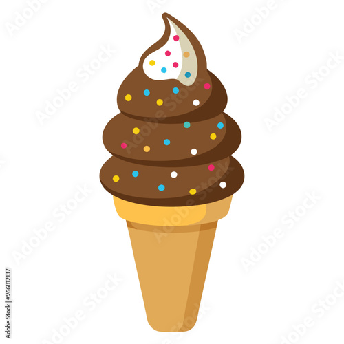 Sweet cartoon cold ice cream set and tasty cartoon frozen icecream collection vector delicious. Set of ice cartoon colorful ice-cream desserts. Chocolate and milk icecream vector illustration