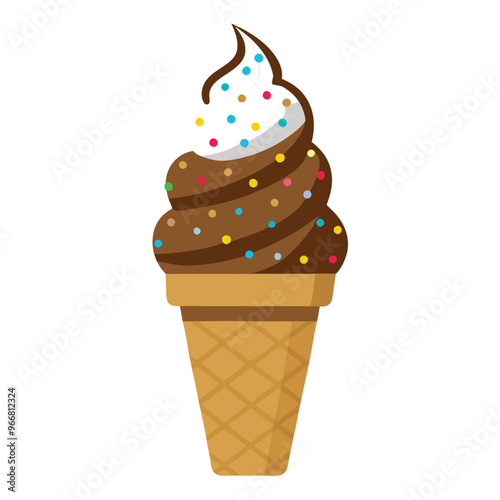 Sweet cartoon cold ice cream set and tasty cartoon frozen icecream collection vector delicious. Set of ice cartoon colorful ice-cream desserts. Chocolate and milk icecream vector illustration