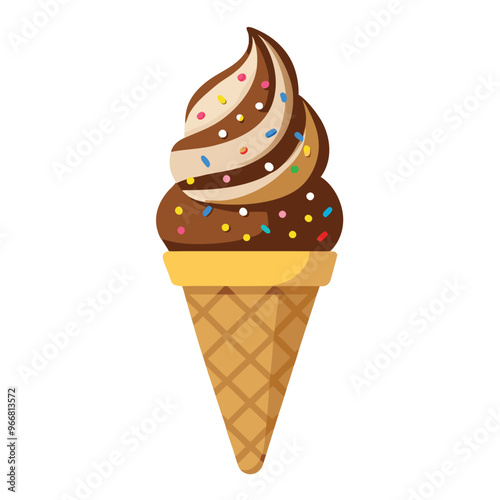 Sweet cartoon cold ice cream set and tasty cartoon frozen icecream collection vector delicious. Set of ice cartoon colorful ice-cream desserts. Chocolate and milk icecream vector illustration