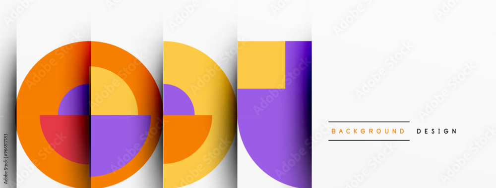 Geometric design abstract background - circles squares Geometric design abstract background - circles squares
