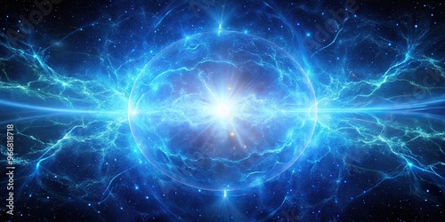 plasma field in outer space with high energy
