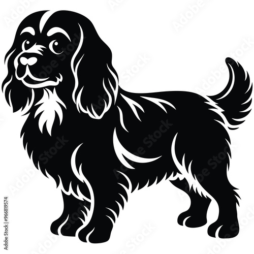 cute cavalier king charles spaniel dog
