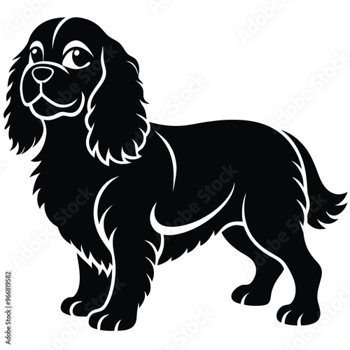 cute cavalier king charles spaniel dog