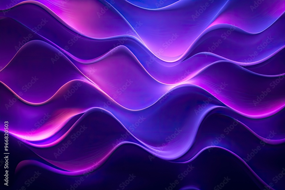 Abstract waves shape glowing in ultraviolet spectrum. Background for banner, backdrop or texture for 3D mapping , ai Abstract waves shape glowing in ultraviolet spectrum. Background for banner, backdrop or texture for 3D mapping , ai