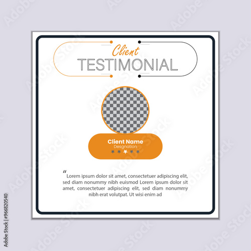 Unique Client testimonial Design