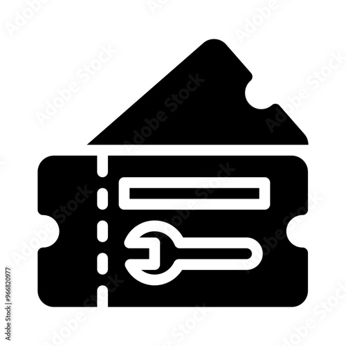 ticket glyph icon