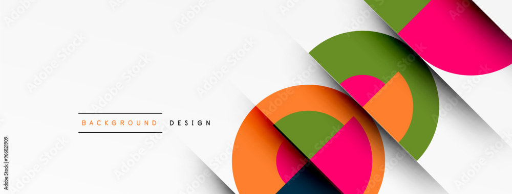 Modern geometrical abstract background - circles. Business or technology presentation design Modern geometrical abstract background - circles. Business or technology presentation design