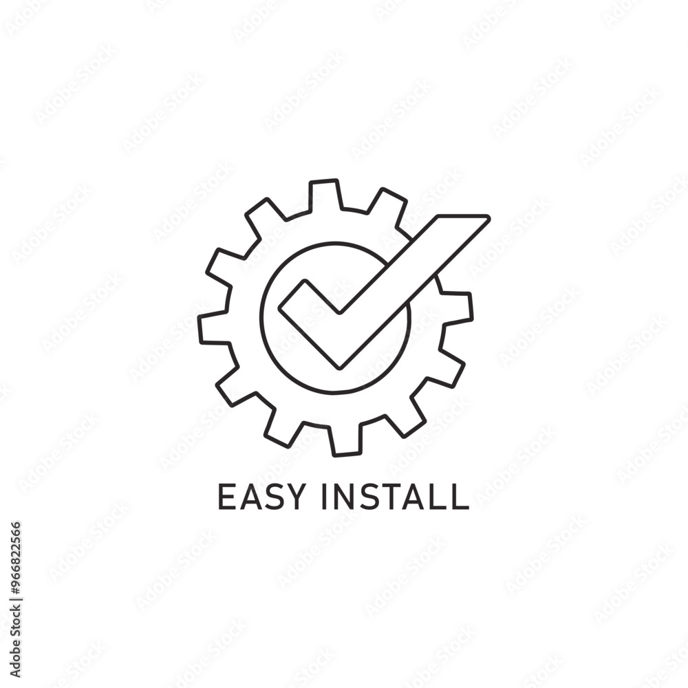 Easy to install icon. equipment activation tools