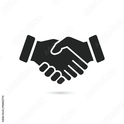 business handshake. partnership handshake vector. business deal icon