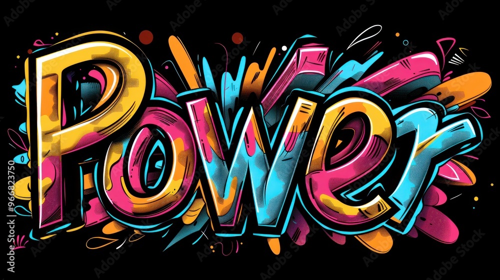 The explosion background says the word The explosion background says the word