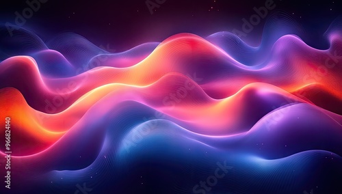 Abstract Neon Waves