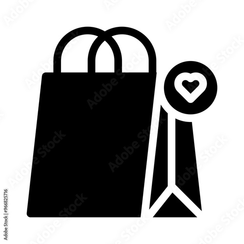 bag glyph icon