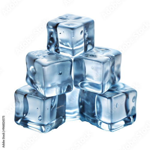 ice cube isolated on white background
