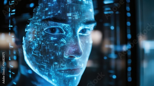 Wallpaper Mural portrait of a person with a mask Torontodigital.ca