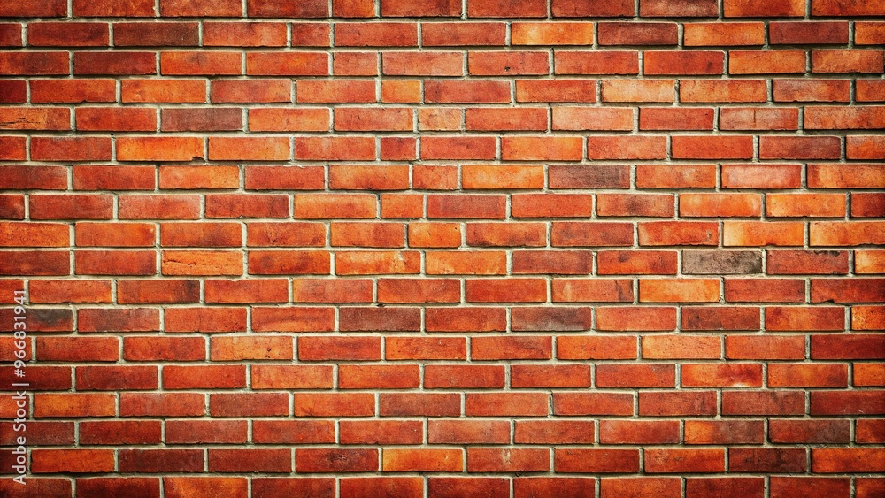 Red brick wall background texture with asymmetrical pattern Red brick wall background texture with asymmetrical pattern