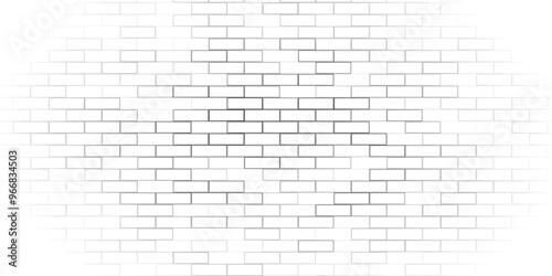 White brick wall texture background for stone tile block painted. White wall texture brick architecture construction surface wallpaper. 