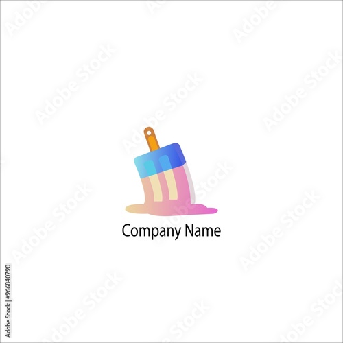 Colorful modern minimalist abstract logo design