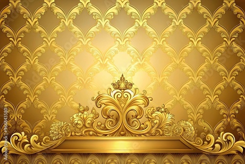 Regal elegance background with gold texture for a majestic and refined look forced perspective