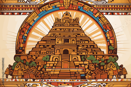 inca ancient traditional background
