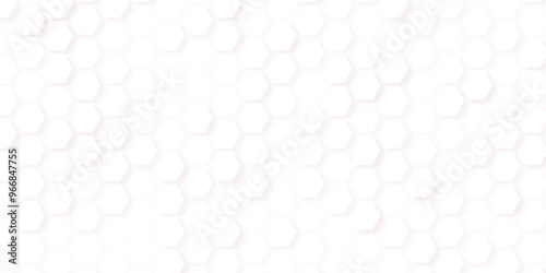 Seamless background. Abstract honeycomb background. Luxury White Pattern. Futuristic abstract honeycomb mosaic white background.