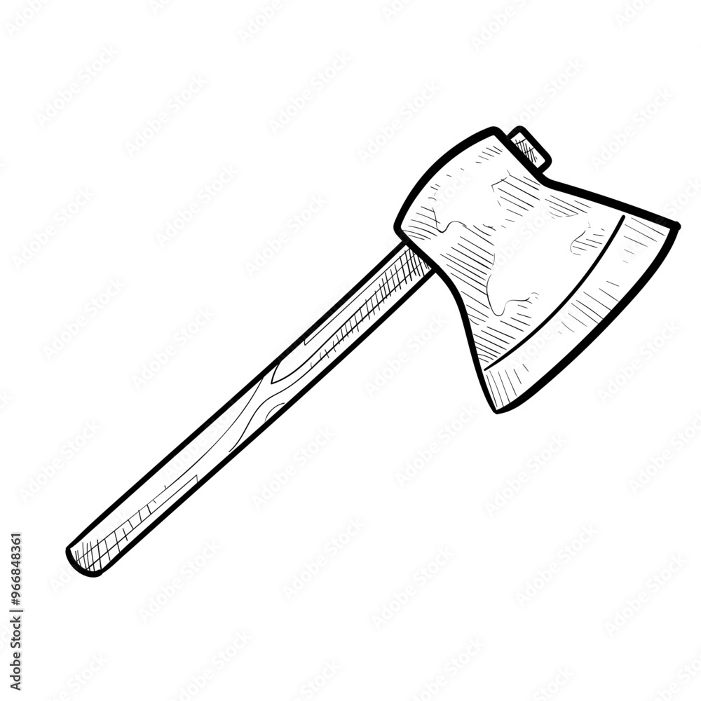 axe handdrawn illustration