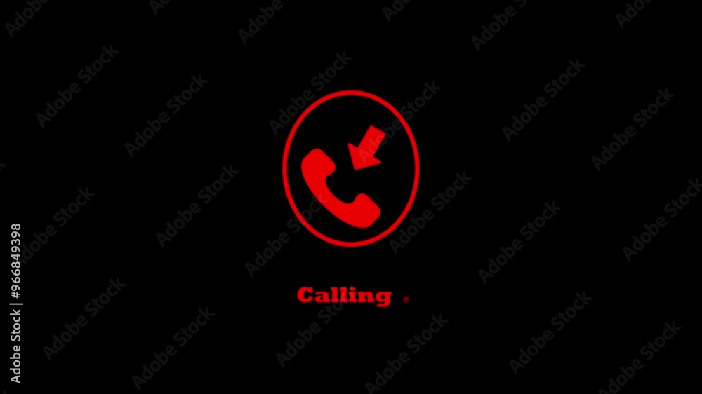 Incoming call phone icon you receive the message animated background. Incoming call phone icon you receive the message animated background.