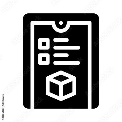 customs glyph icon