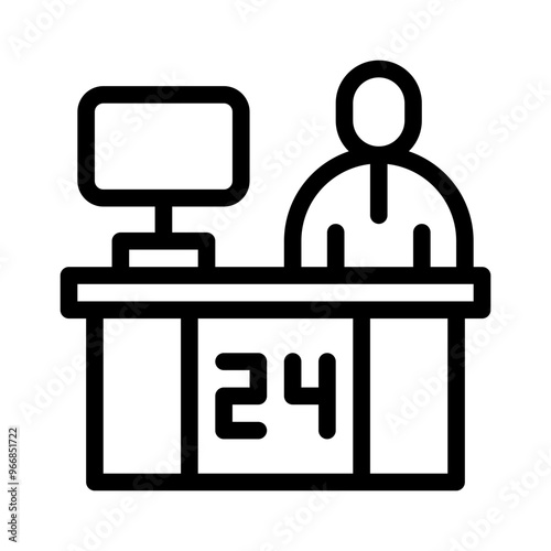 lobby line icon